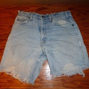 levi strauss usa jean cut off shorts red tag